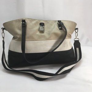 Jessica Simpson Shoulder bag large Black white and